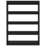Book Cabinet/Room Divider Black 100x30x135 cm
