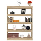 Book Cabinet/Room Divider Sonoma Oak 100x30x135 cm - Rear View