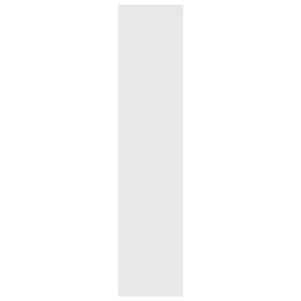 Book Cabinet/Room Divider High Gloss White 100x30x135 cm