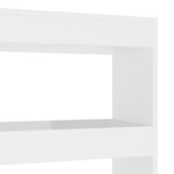 Book Cabinet/Room Divider High Gloss White 100x30x135 cm