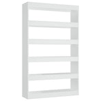 Book Cabinet/Room Divider White 100x30x166 cm