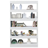 Book Cabinet/Room Divider White 100x30x166 cm - Top-Down View