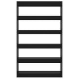 Book Cabinet/Room Divider Black 100x30x166 cm
