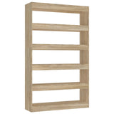 Book Cabinet/Room Divider Sonoma Oak 100x30x166 cm - Front View