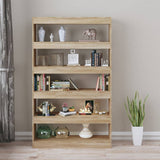 Book Cabinet/Room Divider Sonoma Oak 100x30x166 cm - Side View