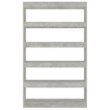 Book Cabinet/Room Divider Concrete Grey 100x30x166 cm