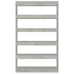 Book Cabinet/Room Divider Concrete Grey 100x30x166 cm