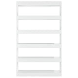 Book Cabinet/Room Divider High Gloss White 100x30x166 cm - 45-Degree Angle