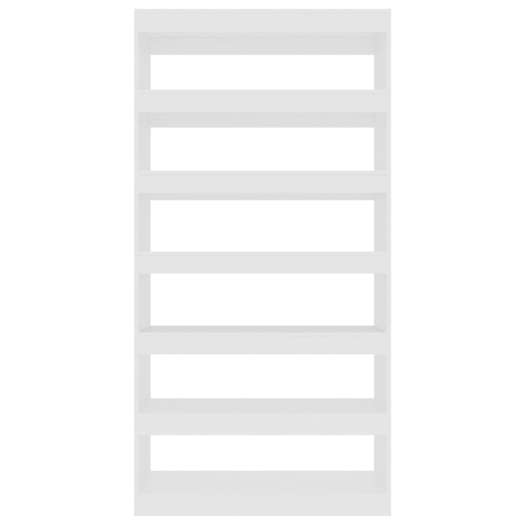 Book Cabinet/Room Divider White 100x30x198 cm Engineered wood