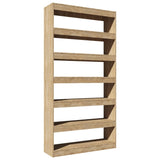 Book Cabinet/Room Divider Sonoma Oak 100x30x198 cm Engineered wood - Front View