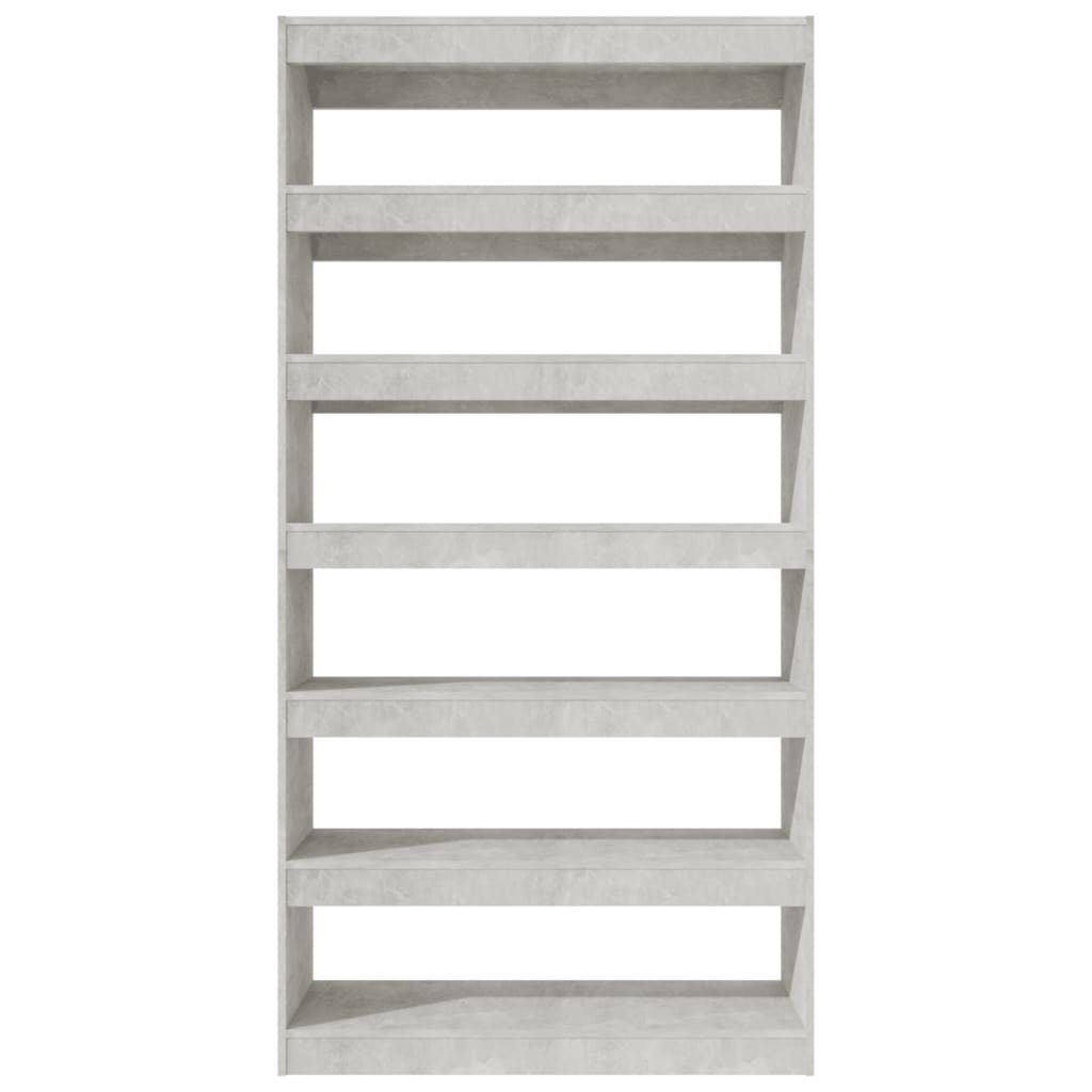Book Cabinet/Room Divider Concrete Grey 100x30x198 cm Engineered wood