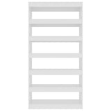 Book Cabinet/Room Divider High Gloss White 100x30x198 cm Engineered wood