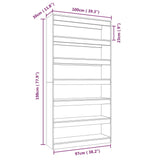 Book Cabinet/Room Divider High Gloss White 100x30x198 cm Engineered wood - Close-Up Angle