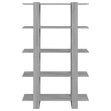 Book Cabinet/Room Divider Grey Sonoma 100x30x160 cm - Side View