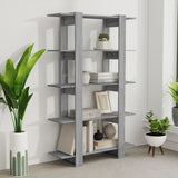 Book Cabinet/Room Divider Grey Sonoma 100x30x160 cm - Rear View