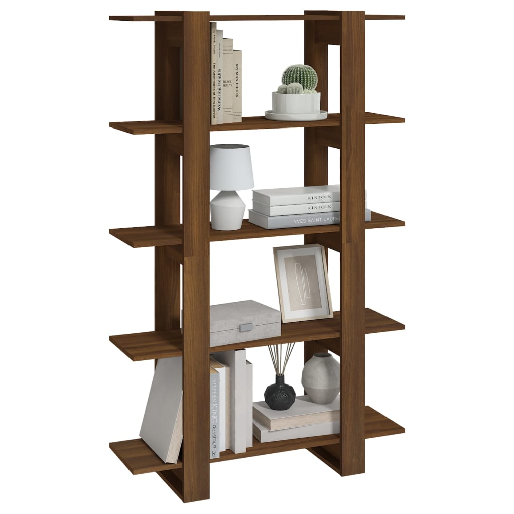 Book Cabinet/Room Divider Brown Oak 100x30x160 cm