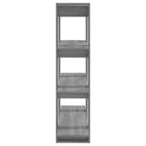 Book Cabinet/Room Divider Grey Sonoma 100x30x123.5 cm - Top-Down View