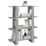 Book Cabinet/Room Divider Grey Sonoma 100x30x123.5 cm - 45-Degree Angle