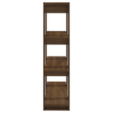 Book Cabinet/Room Divider Brown Oak 100x30x123.5 cm - Top-Down View