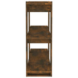 Book Cabinet/Room Divider Smoked Oak 100x30x87 cm