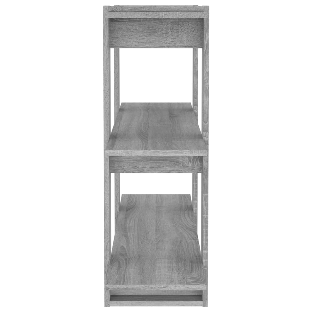 Book Cabinet/Room Divider Grey Sonoma 100x30x87 cm