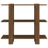 Book Cabinet/Room Divider Brown Oak 100x30x87 cm