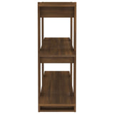 Book Cabinet/Room Divider Brown Oak 100x30x87 cm - Top-Down View