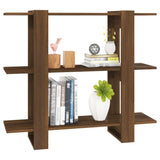 Book Cabinet/Room Divider Brown Oak 100x30x87 cm - 45-Degree Angle