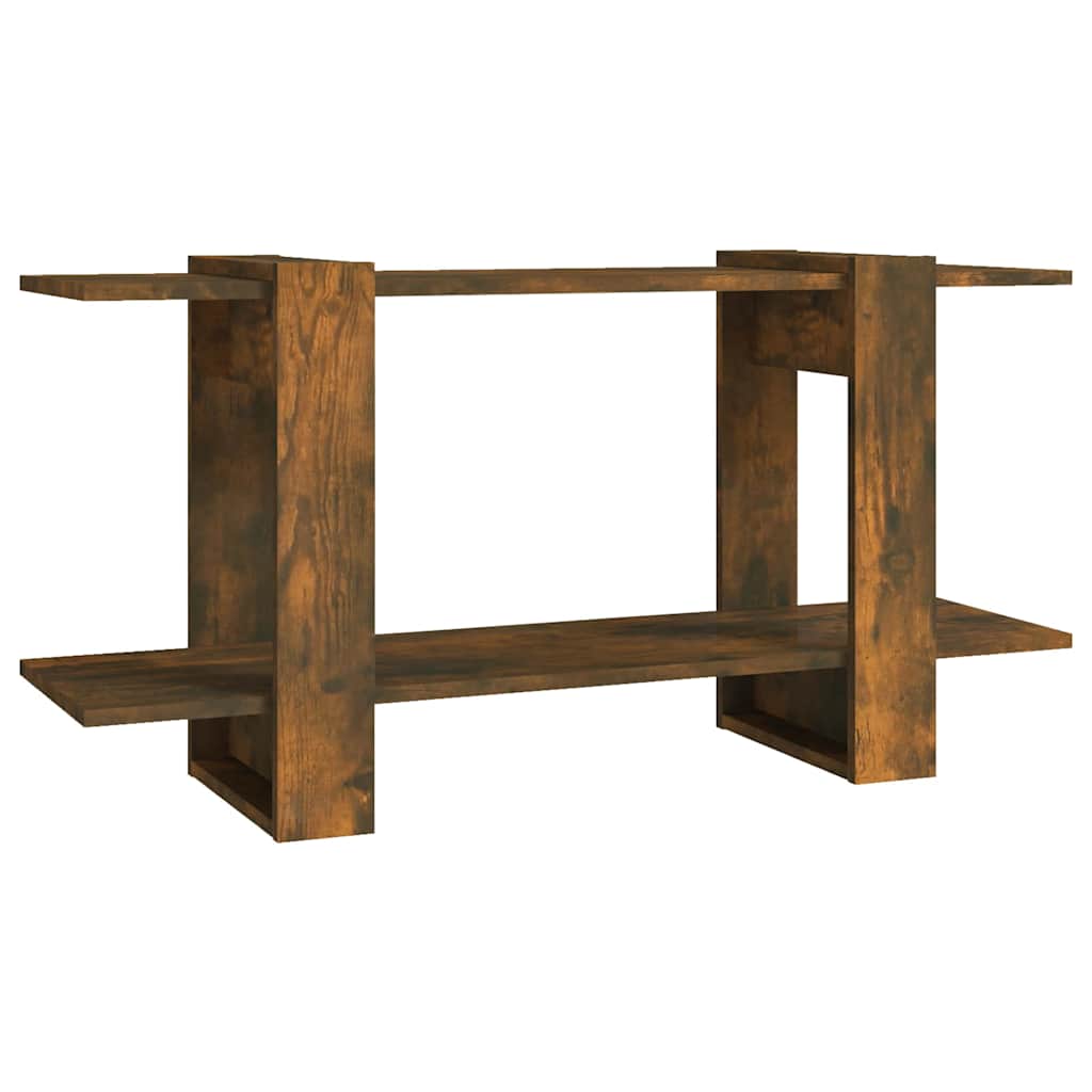 Book Cabinet Smoked Oak 100x30x51 cm Engineered Wood