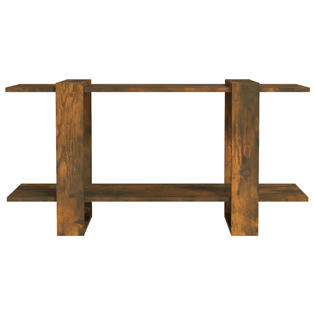 Book Cabinet Smoked Oak 100x30x51 cm Engineered Wood