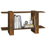 Book Cabinet Smoked Oak 100x30x51 cm Engineered Wood