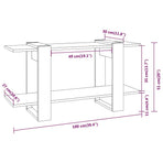 Book Cabinet Smoked Oak 100x30x51 cm Engineered Wood