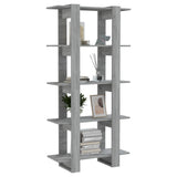 Book Cabinet/Room Divider Grey Sonoma 80x30x160 cm Engineered Wood - Top-Down View