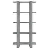 Book Cabinet/Room Divider Grey Sonoma 80x30x160 cm Engineered Wood