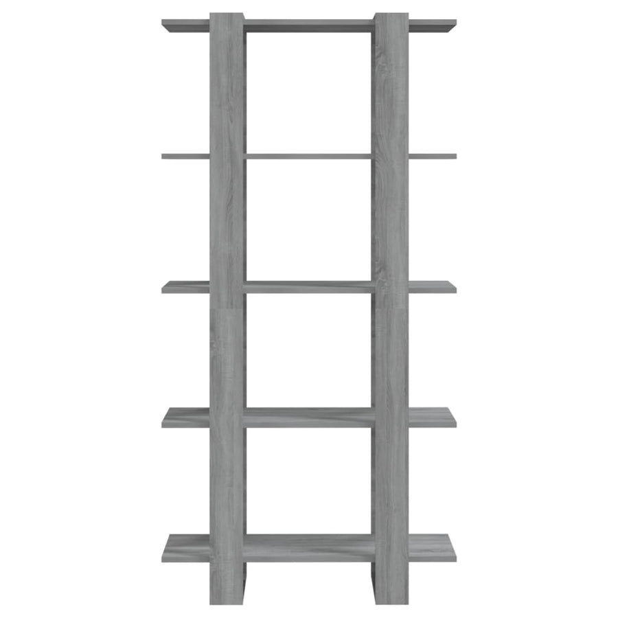 Book Cabinet/Room Divider Grey Sonoma 80x30x160 cm