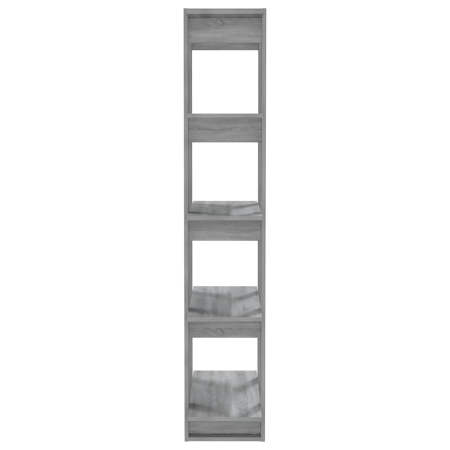 Book Cabinet/Room Divider Grey Sonoma 80x30x160 cm