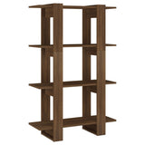 Book Cabinet/Room Divider Brown Oak 80x30x123.5 cm - Front View