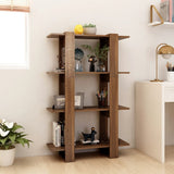 Book Cabinet/Room Divider Brown Oak 80x30x123.5 cm - Side View