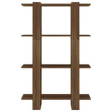 Book Cabinet/Room Divider Brown Oak 80x30x123.5 cm