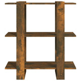 Book Cabinet/Room Divider Smoked Oak 80x30x87cm - 45-Degree Angle