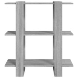Book Cabinet/Room Divider Grey Sonoma 80x30x87 cm - 45-Degree Angle