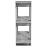 Book Cabinet/Room Divider Grey Sonoma 80x30x87 cm - Rear View