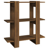 Book Cabinet/Room Divider Brown Oak 80x30x87 cm - Front View