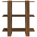 Book Cabinet/Room Divider Brown Oak 80x30x87 cm - 45-Degree Angle