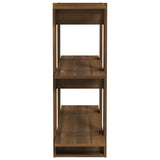 Book Cabinet/Room Divider Brown Oak 80x30x87 cm - Rear View