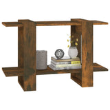 Book Cabinet/Room Divider Smoked Oak 80x30x51 cm - Top-Down View