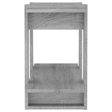 Book Cabinet/Room Divider Grey Sonoma 80x30x51 cm - Rear View