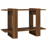Book Cabinet/Room Divider Brown Oak 80x30x51 cm - Front View