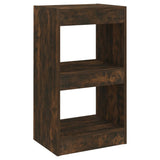 Book Cabinet/Room Divider Smoked Oak 40x30x72 cm - Front View