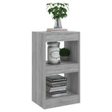 Book Cabinet/Room Divider Grey Sonoma 40x30x72 cm - Rear View